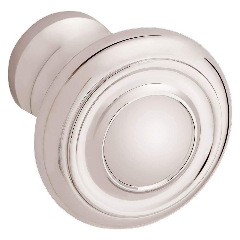 Baldwin - 4490 DOMINION KNOB 1IN - Polished Nickel,Lifetime Finish