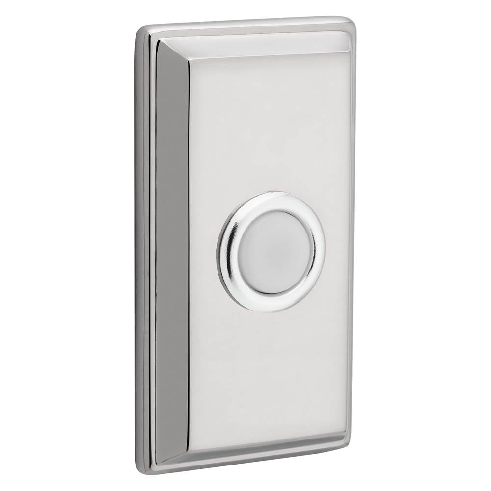 Baldwin - 4860 RECTANGULAR BELL BUTTON 055 - Polished Nickel,Lifetime Finish
