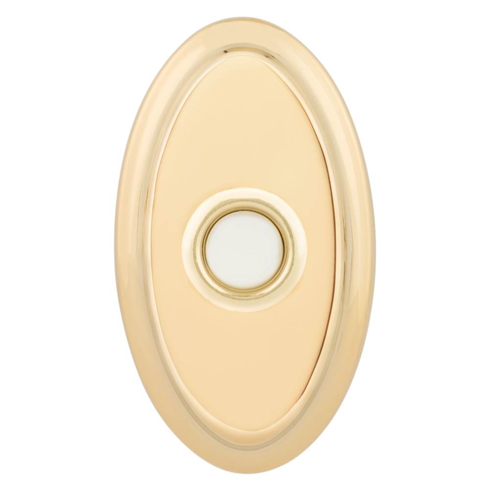 Baldwin - 4861 OVAL BELL BUTTON 031 - Non Lacquered Brass