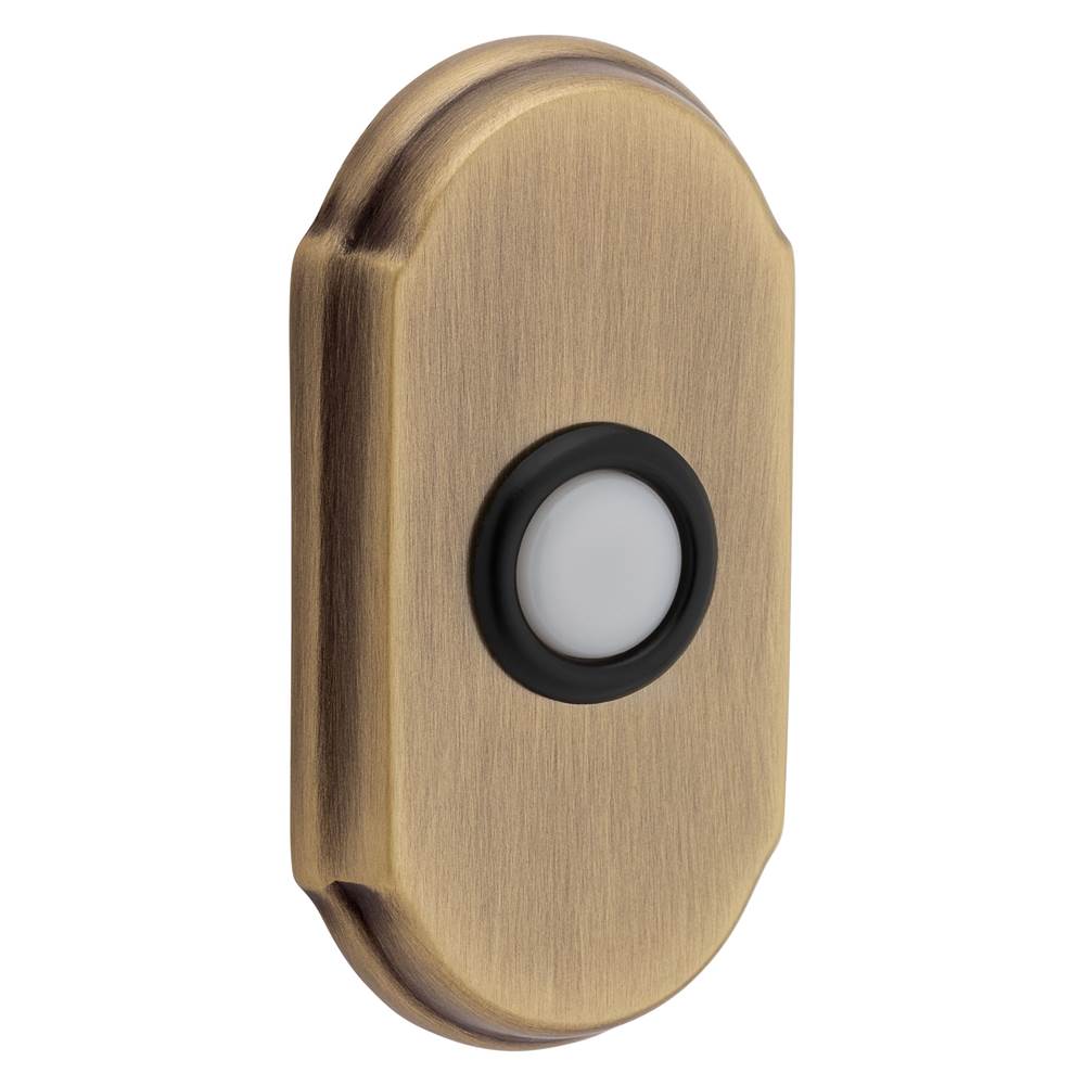 Baldwin - 4862 ARCH BELL BUTTON 050 - Satin Brass,Black