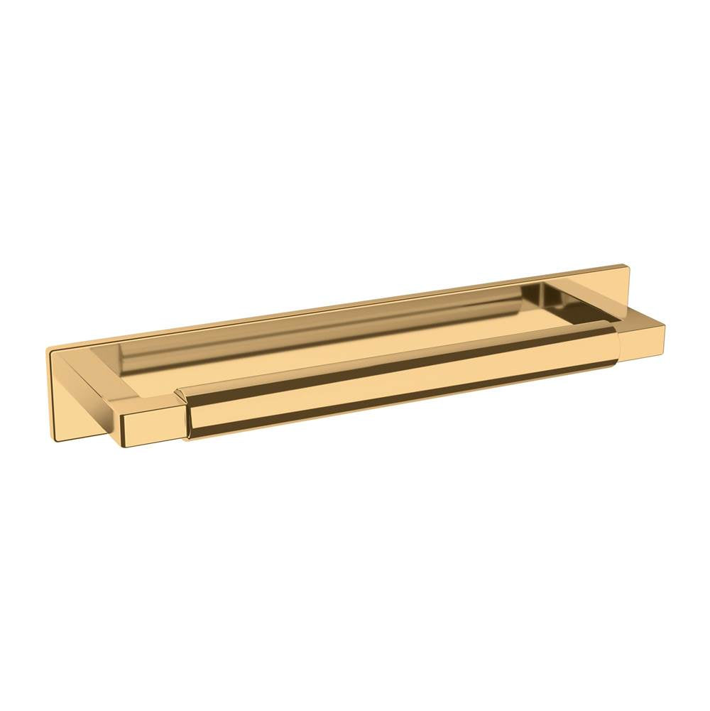 Baldwin - 4927 Contemporary Back Plate 6IN - Lifetime Polished Brass