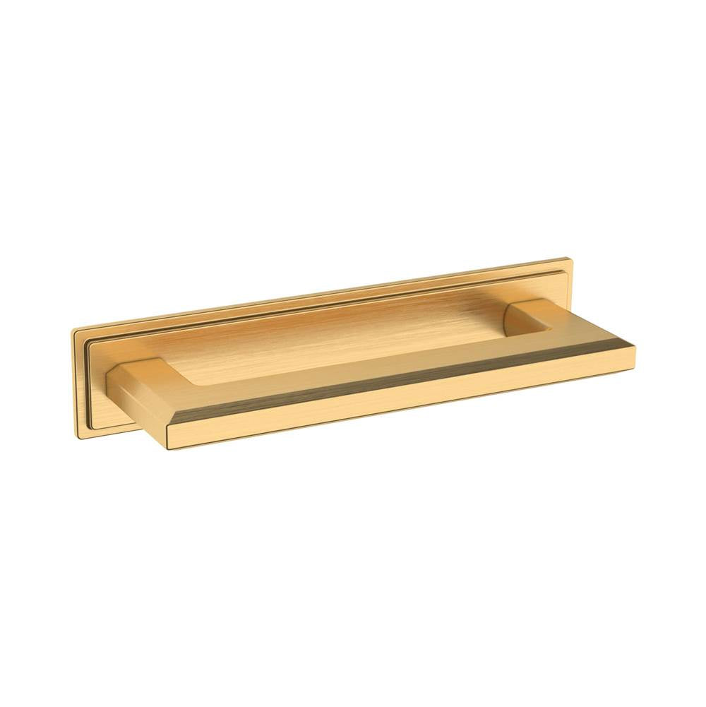Baldwin - 4940 Transitional Back Plate 4IN - Liefetime Satin Brass