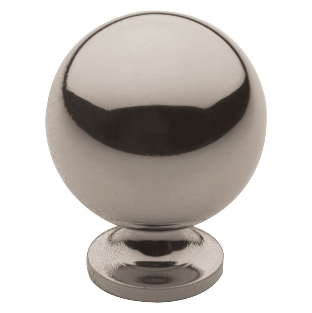 Baldwin - 4960 SPHERICAL KNOB 1IN DIA 055 - Polished Nickel,Lifetime Finish