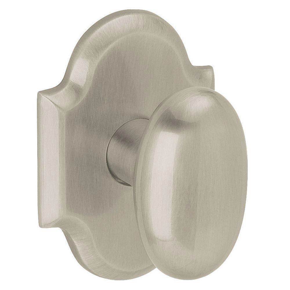 Baldwin - 5024 OVAL KNBXLESS ROSE - Lifetime Satin Nickel