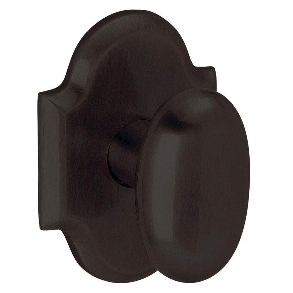 Baldwin - 5024 OVAL KNBXLESS ROSE - Oil-Rubbed Bronze
