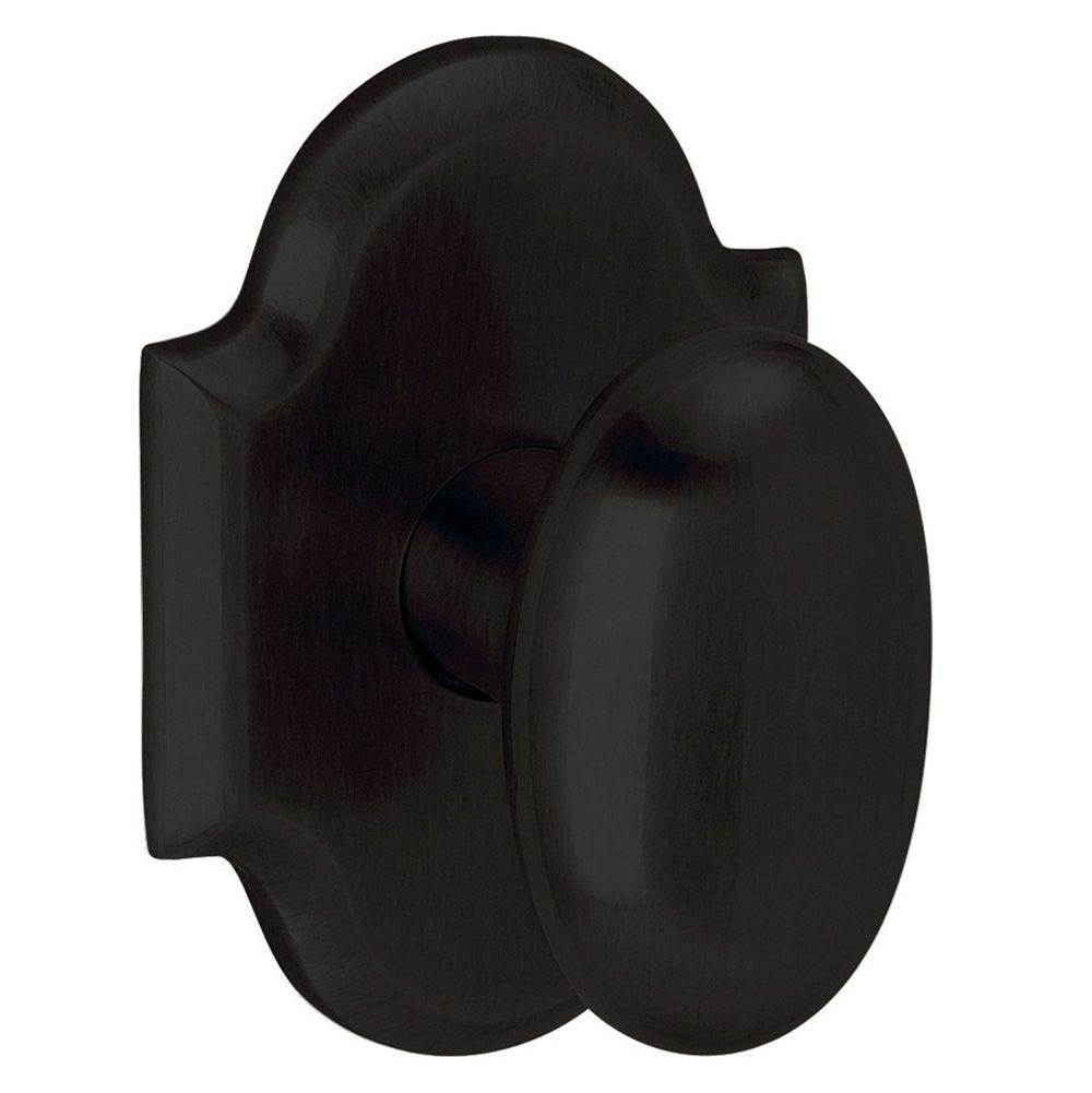 Baldwin - 5024 OVAL KNBXLESS ROSE - Satin Black