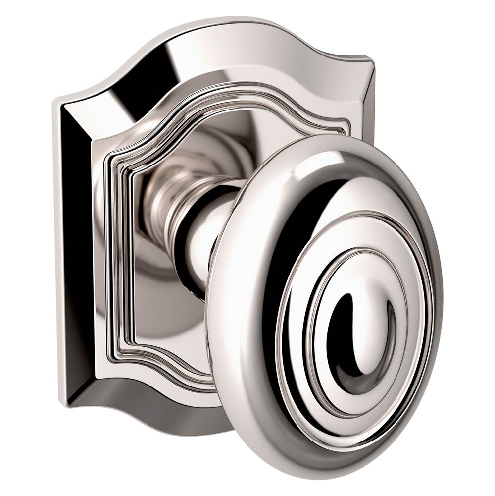 Baldwin - 5077 PASS KNB 2-3/8 SET 055 - Polished Nickel,Lifetime Finish