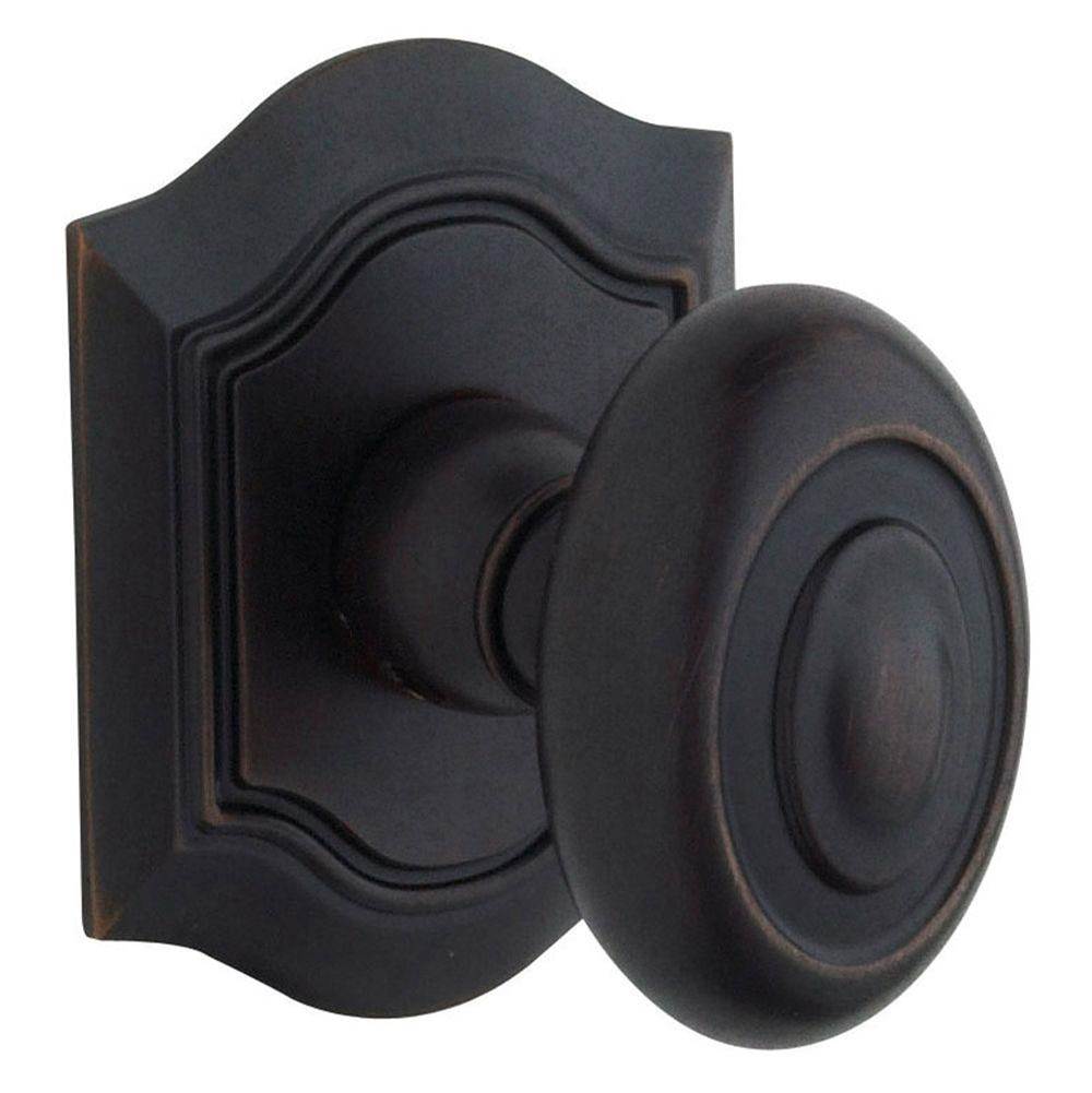 Baldwin - 5077 BTHPG KNBXLESS ROSE - Distressed Oil-Rubbed Bronze