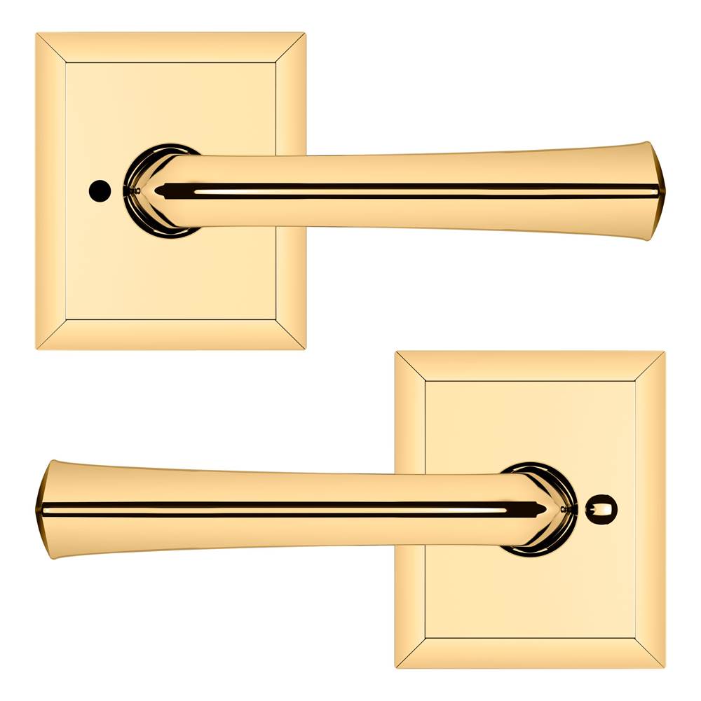 Baldwin - 5141 PRIV LVR 2-3/8 - Lifetime Polished Brass