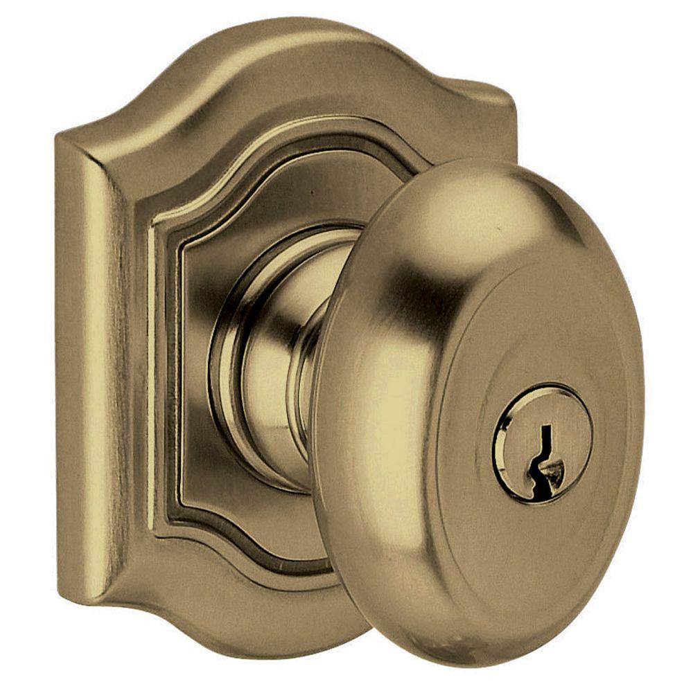 Baldwin - 5237 FULL DUMMY KNXKNB S - Satin Brass and Black