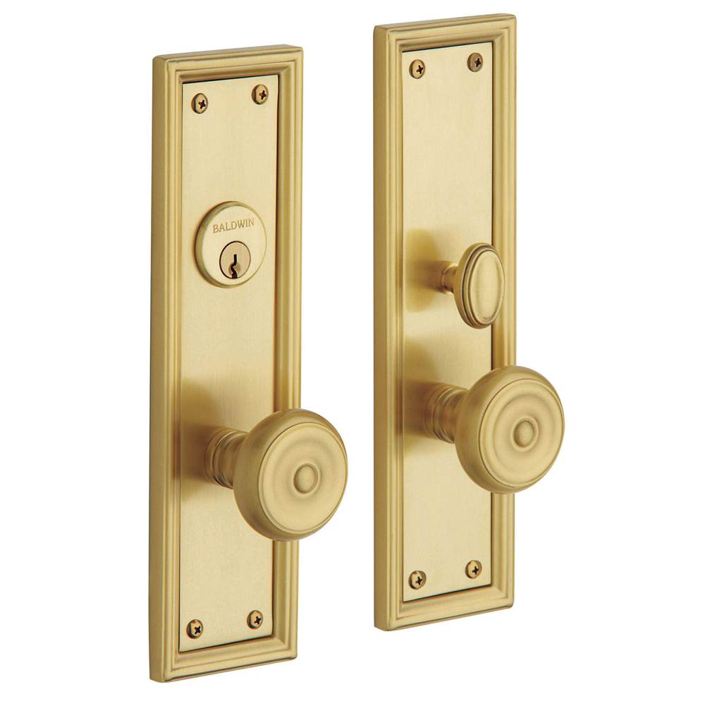 Baldwin - 6547 NASHVILLE ENT TRM - Satin Brass and Brown