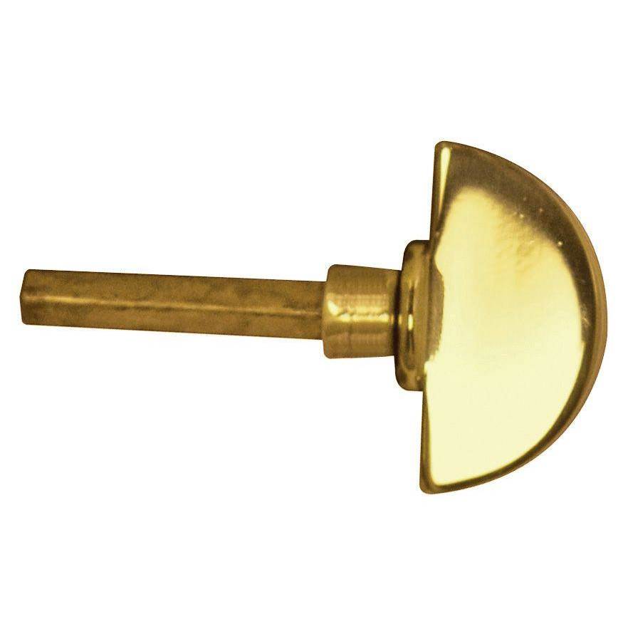 Baldwin - 6720 TURN KNB EXTENDED 0 - Non-Lacquered Brass