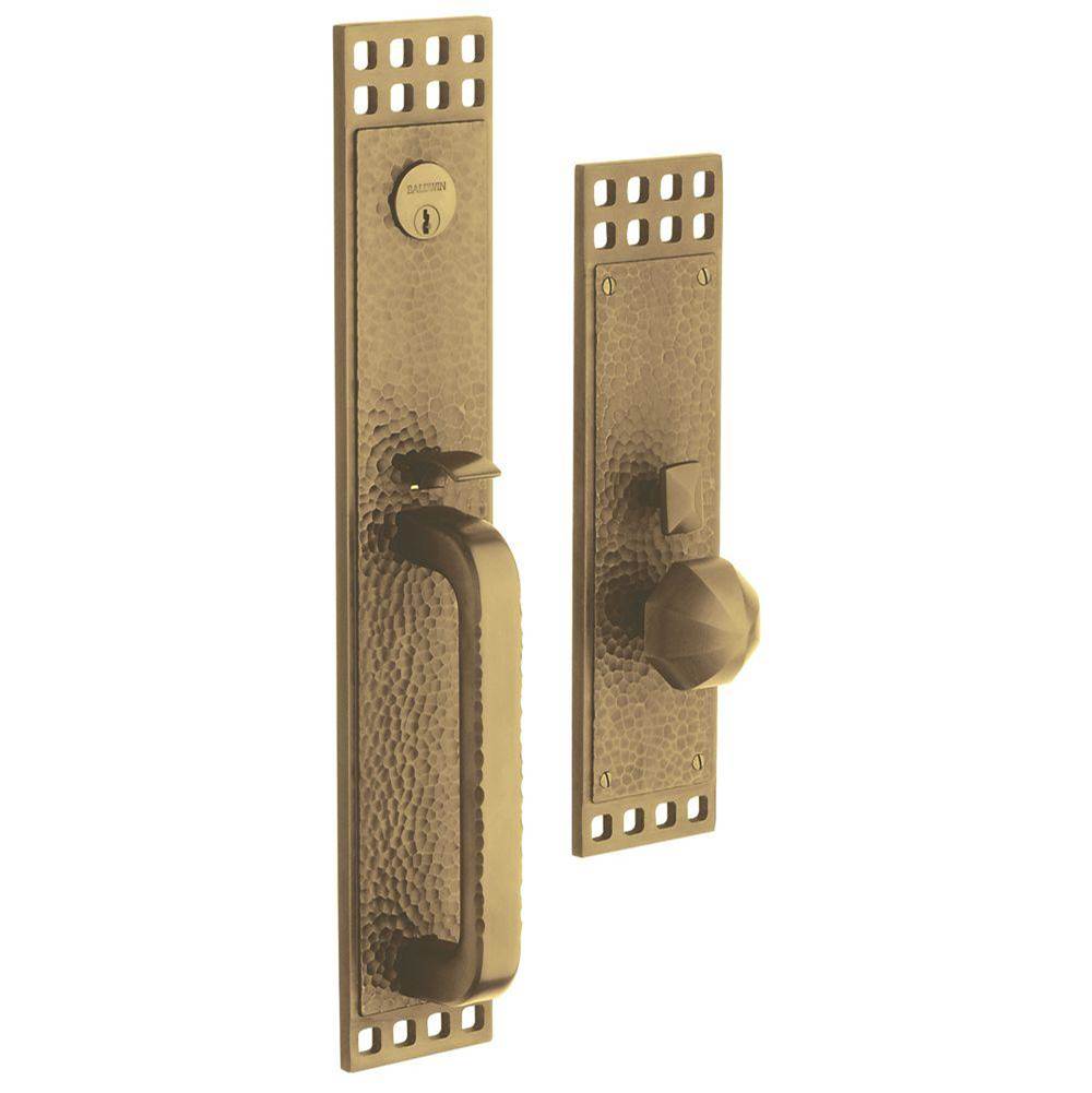 Baldwin - 6944 PASADENA ENT TRM 06 - Satin Brass and Brown