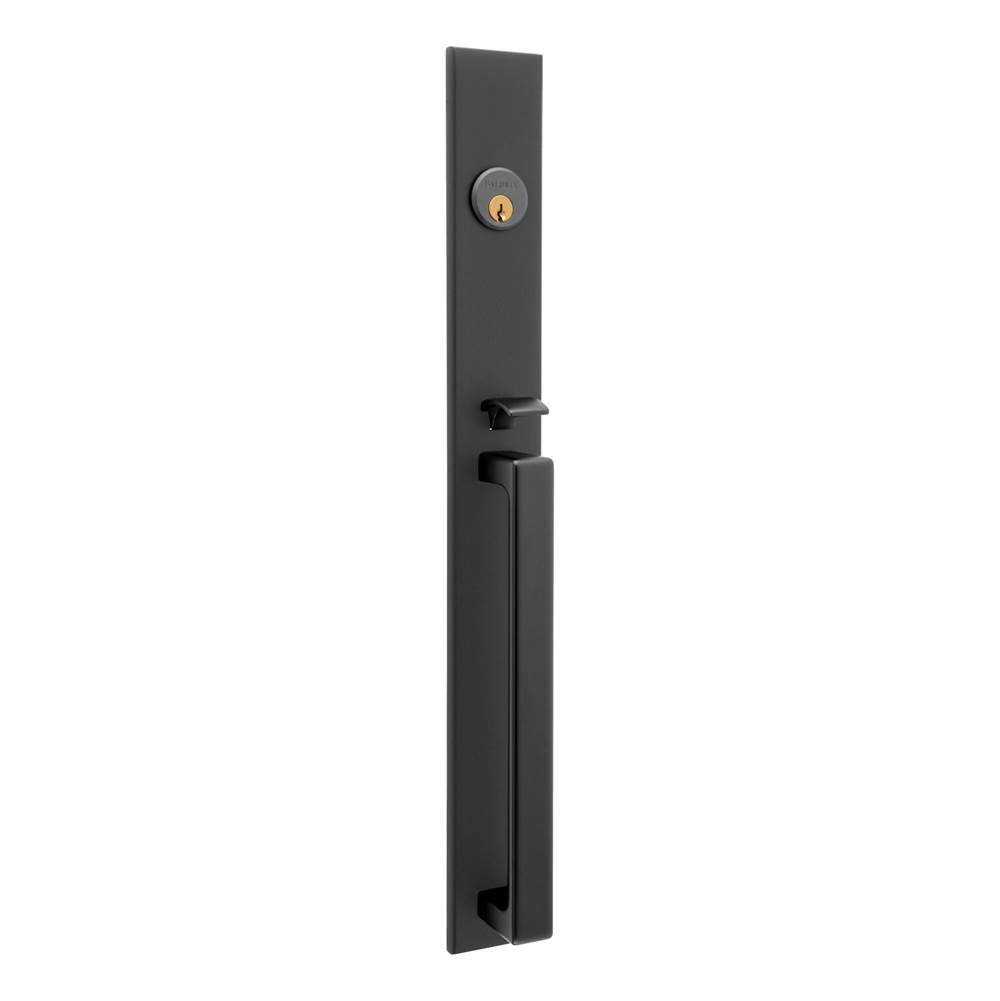 Baldwin - Minneapolis 20'' Entrance Trim w. 5162 Right Handed Lever - Satin Black