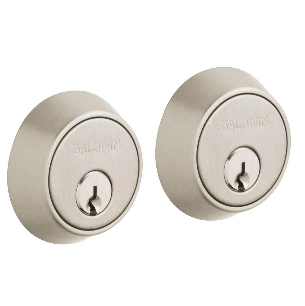 Baldwin - 8011 OUTSIDE/INT CYL ASS - Lifetime Satin Nickel