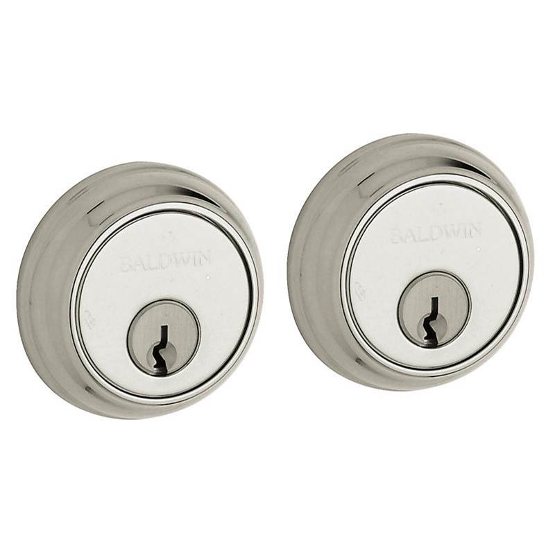 Baldwin - 8021 DEADBOLT 055 - Lifetime Polished Nickel