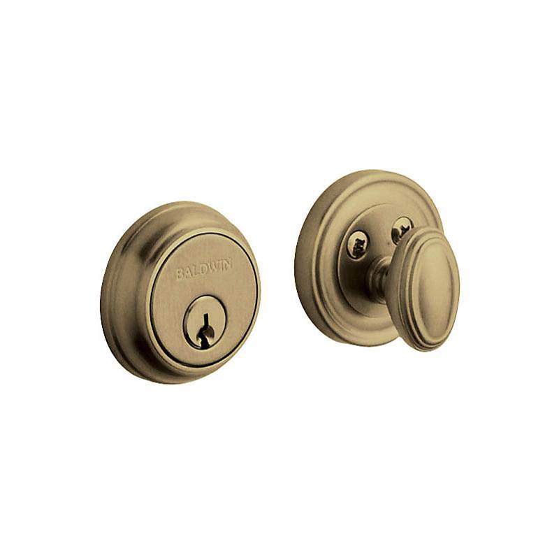 Baldwin - 8031 DEADBOLT 050 - Satin Brass and Black