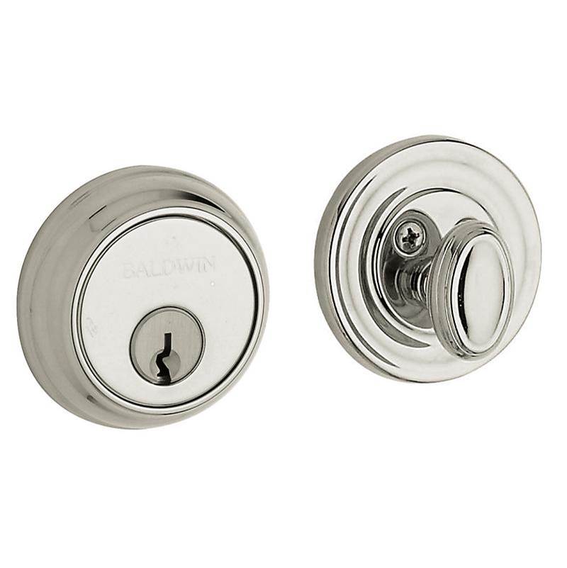 Baldwin - 8031 DEADBOLT 055 - Lifetime Polished Nickel