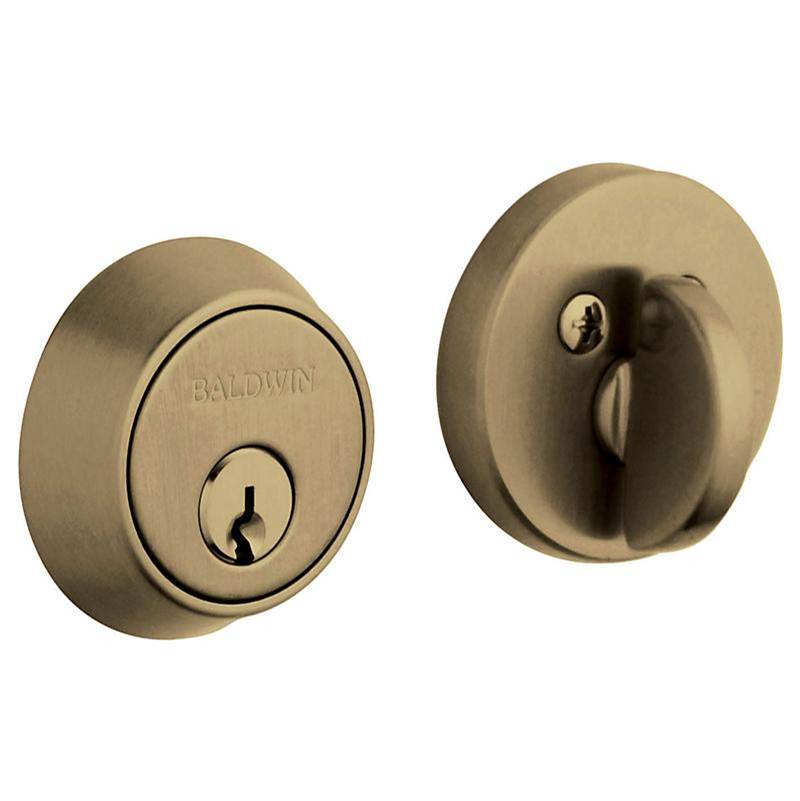 Baldwin - 8041 DEADBOLT 050 - Satin Brass and Black