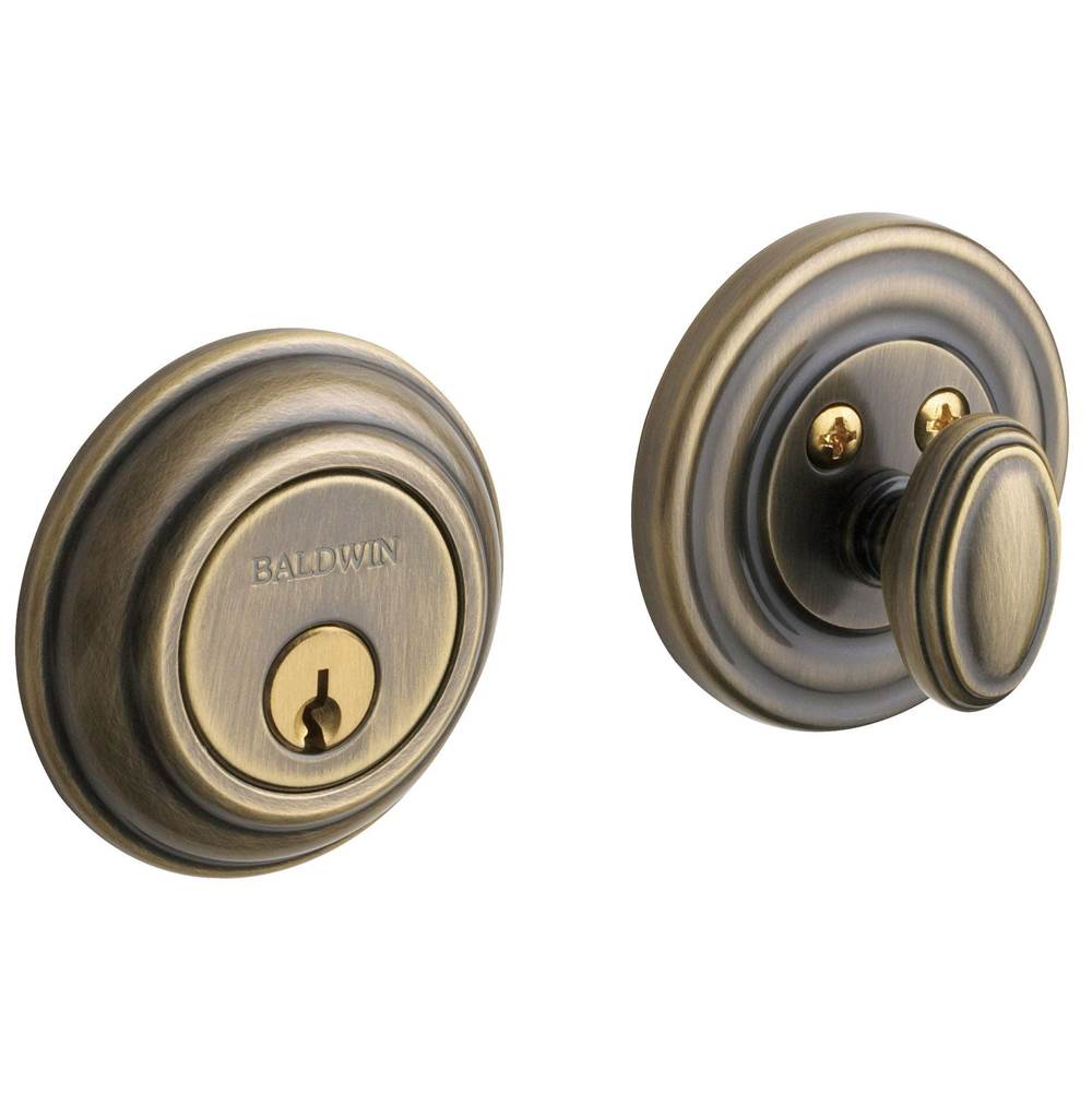 Baldwin - 8231 DB PATIO FUNCTION T - Satin Brass and Black