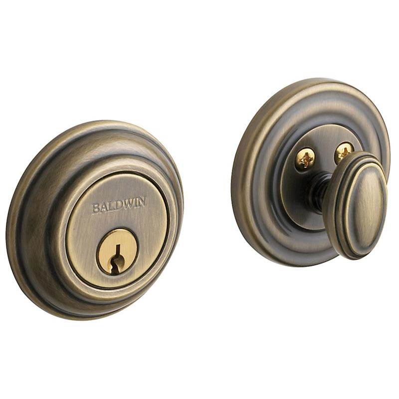 Baldwin - 8231 TRADITIONAL ADJ DEA - Satin Brass and Black