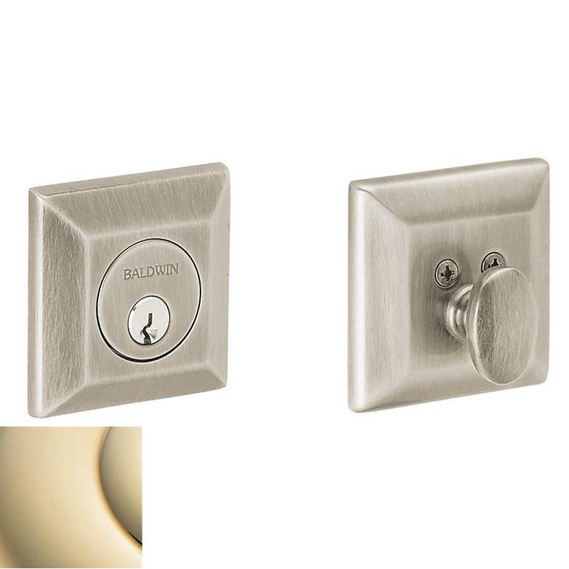 Baldwin - 8254 CODY ADJ DEADBOLT - Lifetime Polished Brass