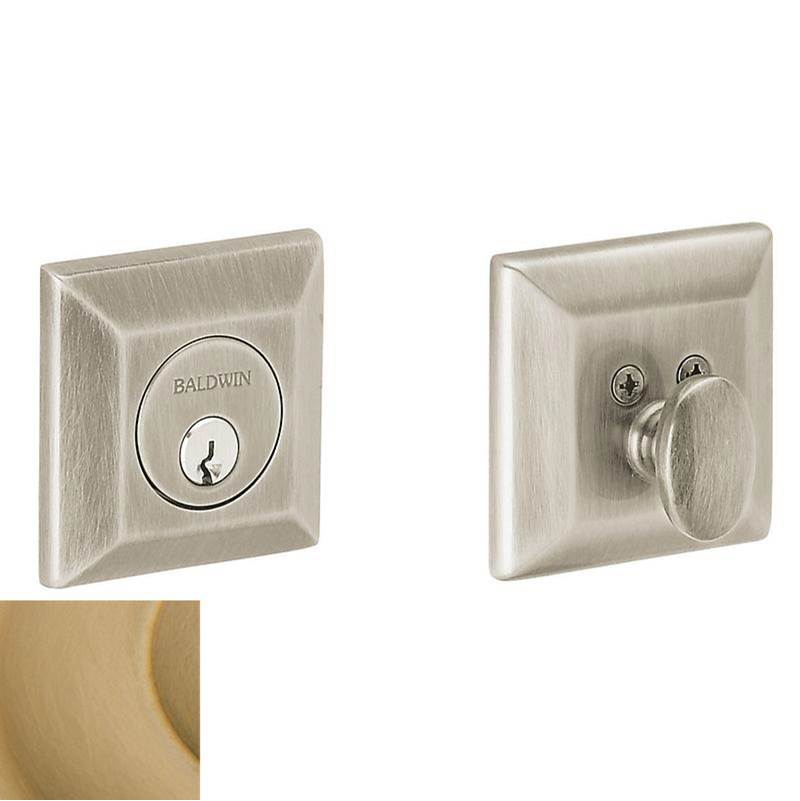 Baldwin - 8254 CODY ADJ DEADBOLT - Vintage Brass