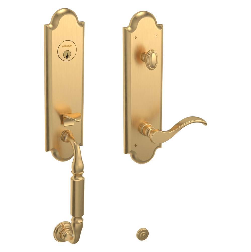 Baldwin - 85350 MNCS SGL CYL - Liefetime Satin Brass