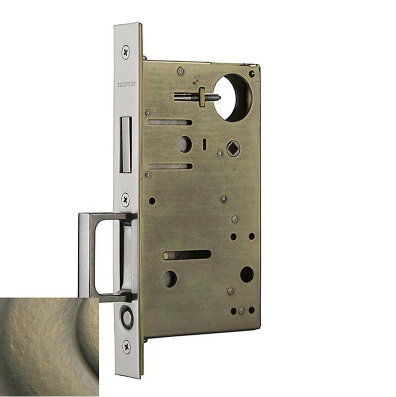 Baldwin - 8602 PCKT DR PULL 2.75IN - Satin Brass and Black