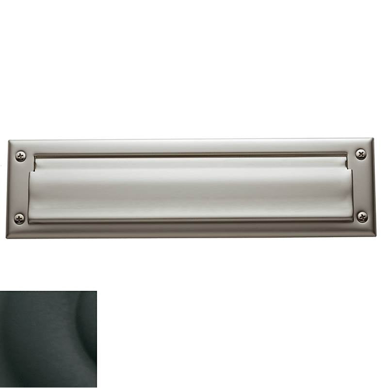 Baldwin - 0012 LETTER BOX PLT 190 - Satin Black