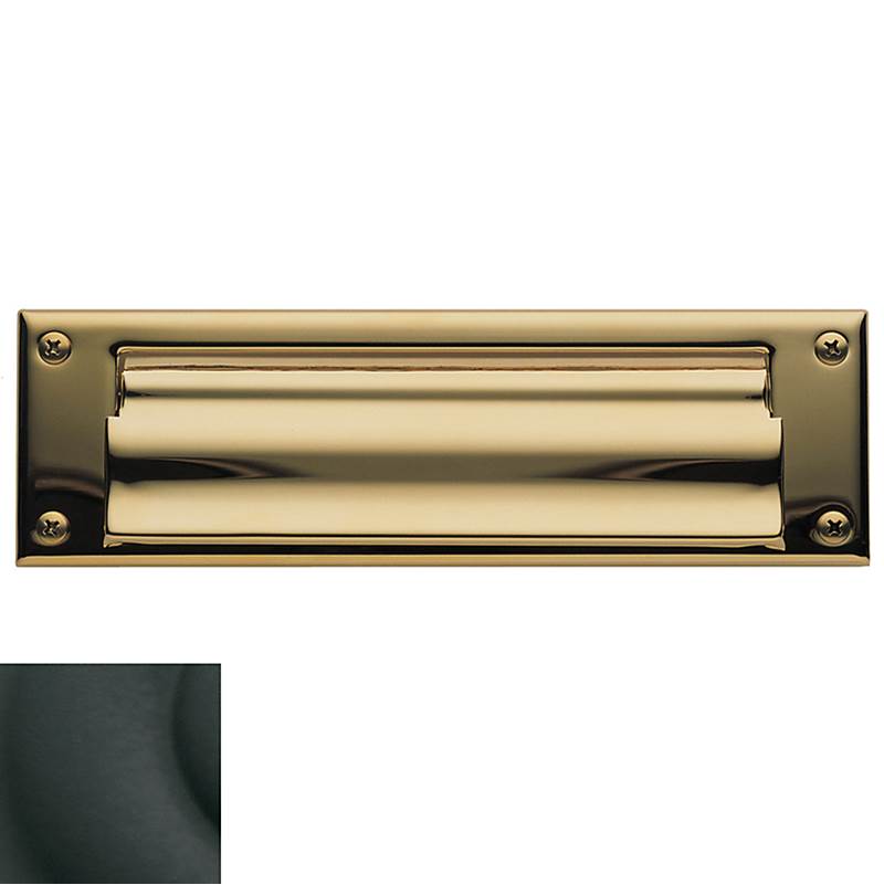 Baldwin - 0015 LETTER BOX PLT 190 - Satin Black