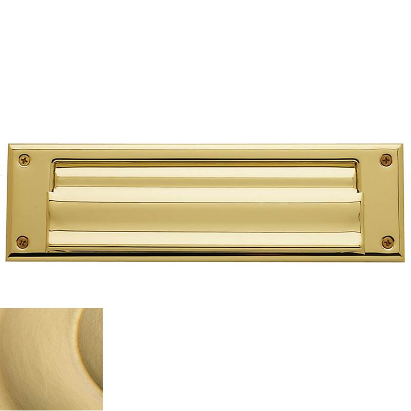 Baldwin - 0017 LETTER BOX PLT 044 - Lifetime Satin Brass
