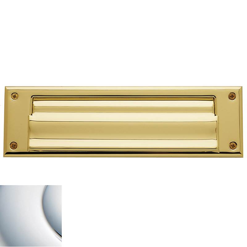Baldwin - 0017 LETTER BOX PLT 260 - Polished Chrome