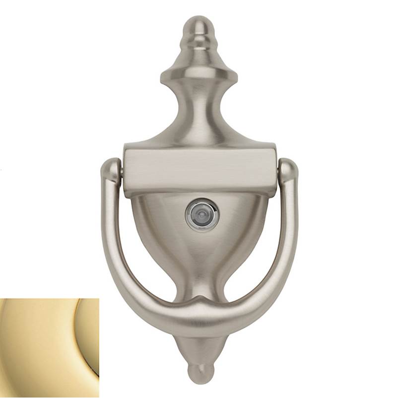 Baldwin - 0103 KNOCKER W/SCOPE 031 - Non-Lacquered Brass