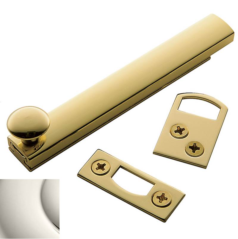 Baldwin - 0322 SURFACE BOLT 4 140 - Polished Nickel