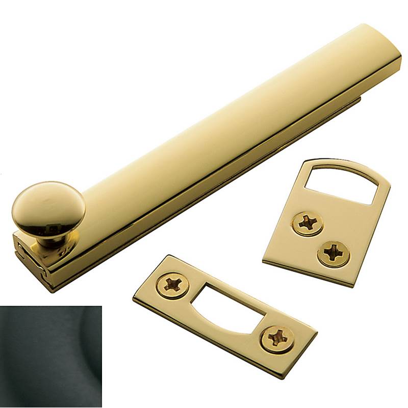 Baldwin - 0322 SURFACE BOLT 4 190 - Satin Black
