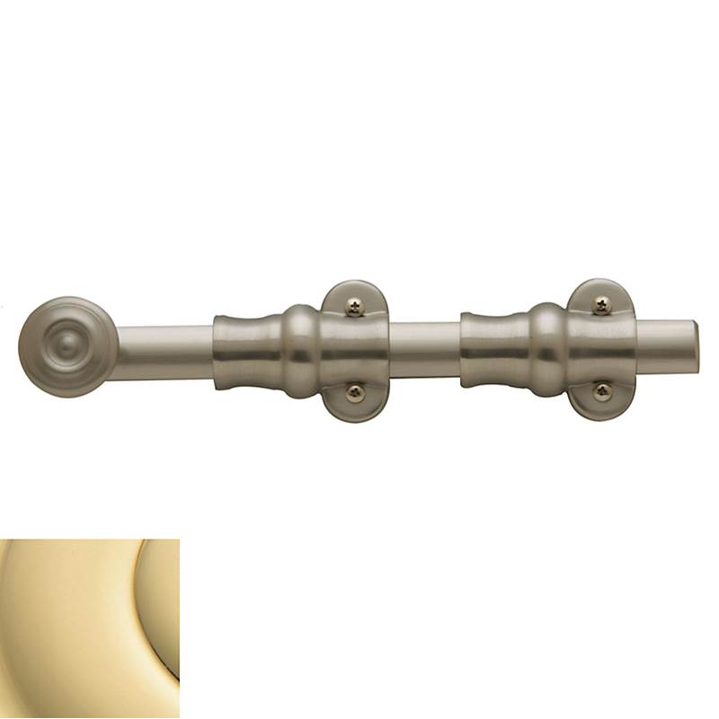Baldwin - 0380 SURFACE BOLT 8 031 - Non-Lacquered Brass
