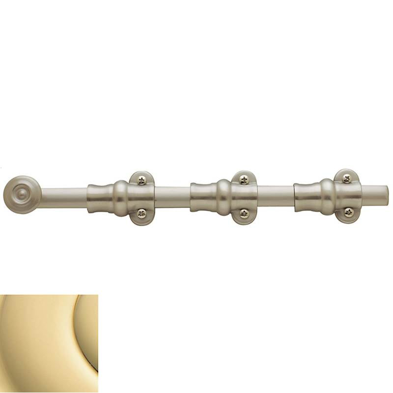 Baldwin - 0381 SURFACE BOLT 12 031 - Non-Lacquered Brass