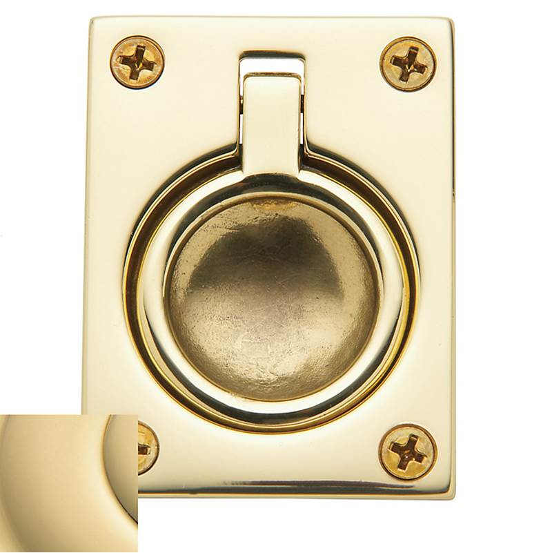 Baldwin - 0394 FLUSH RING PULL 031 - Non-Lacquered Brass