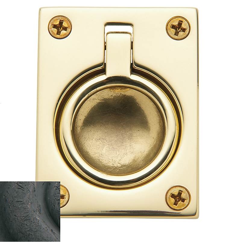 Baldwin - 0394 FLUSH RING PULL 402 - Distressed Oil-Rubbed Bronze