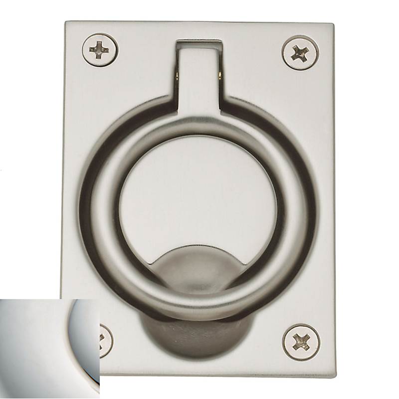 Baldwin - 0395 FLUSH RING PULL 055 - Lifetime Polished Nickel