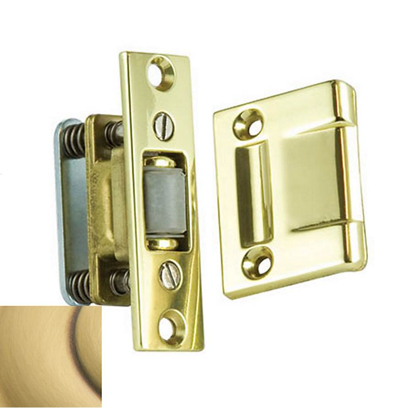 Baldwin - 0430 ROLLER LATCH 060 - Satin Brass and Brown