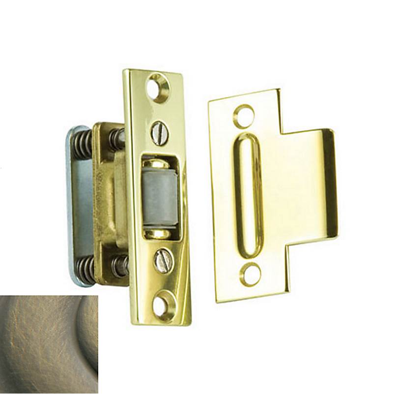Baldwin - 0432 ROLLER LATCH 050 - Satin Brass and Black