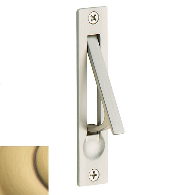 Baldwin - 0465 EDGE PULL 060 - Satin Brass and Brown