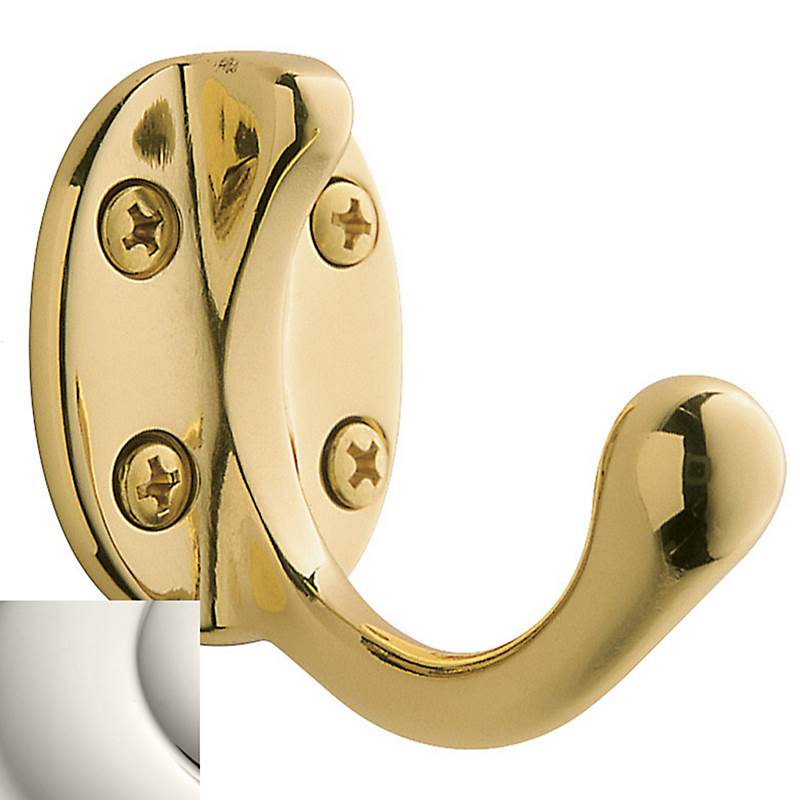 Baldwin - 0782 COSTUME HOOK 140 - Polished Nickel