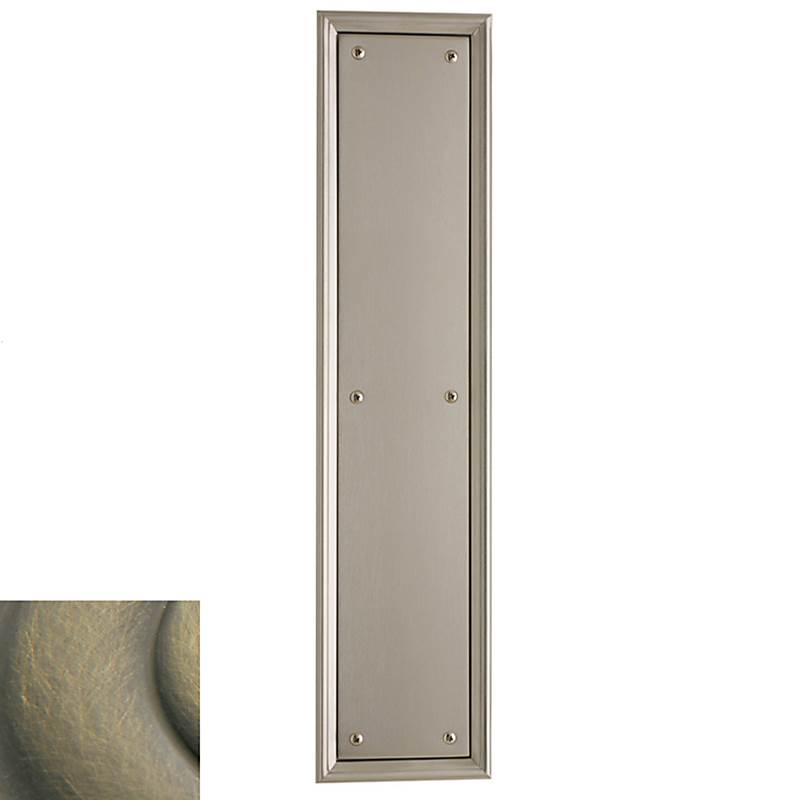 Baldwin - 2280 PUSH PLATE 050 - Satin Brass and Black