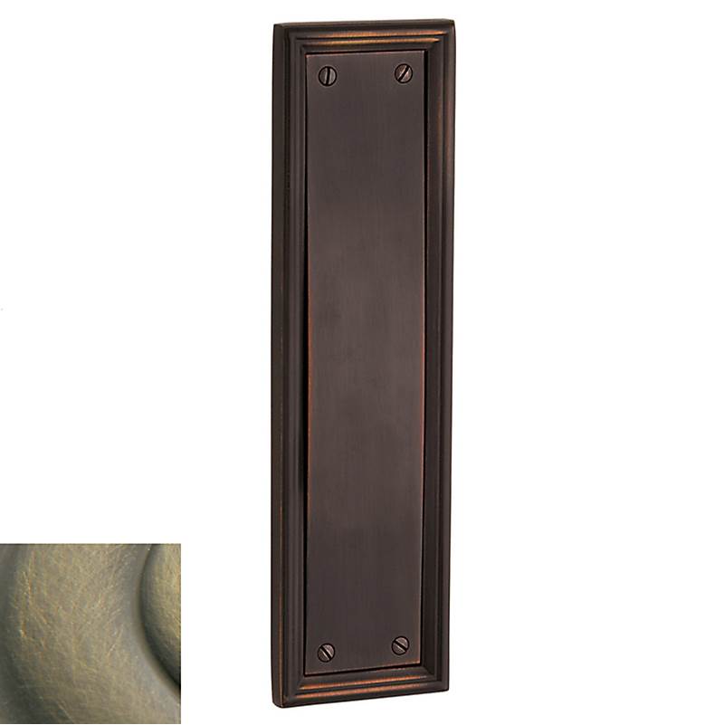 Baldwin - 2281 PUSH PLATE 050 - Satin Brass and Black