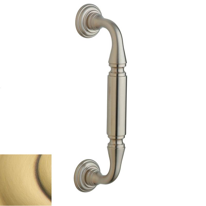 Baldwin - 2576 DOOR PULL 8 CTC 060 - Satin Brass and Brown