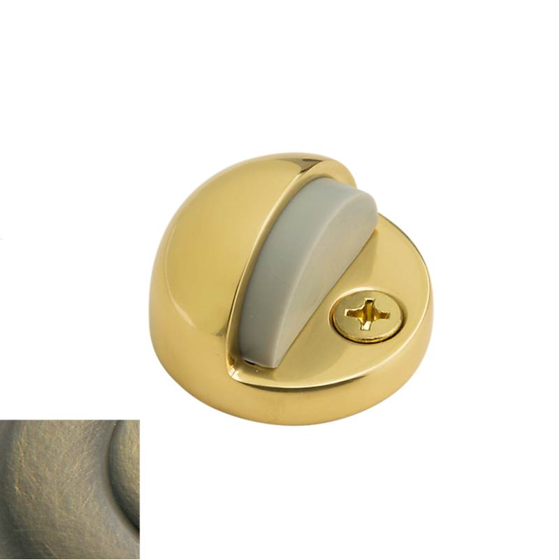 Baldwin - 4005 FLOOR BUMPER 050 - Satin Brass and Black