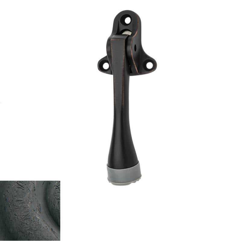 Baldwin - 4100 LVR DOOR HOLDER 402 - Distressed Oil-Rubbed Bronze